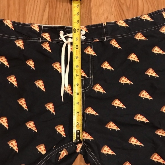 Ambsn California Pizza Swim Trunks Board Shorts - Picture 9 of 9